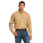 Ariat FR Featherlight Work Shirt in Khaki